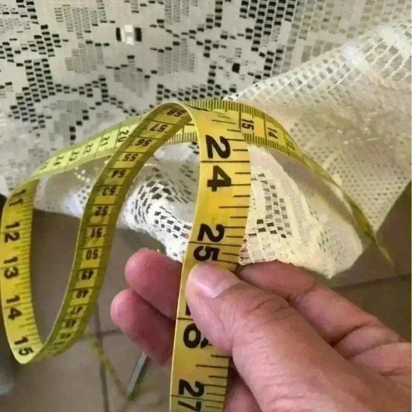 Handmade Vtg fabric lace poncho shrug Women S-Large? - Picture 7 of 9